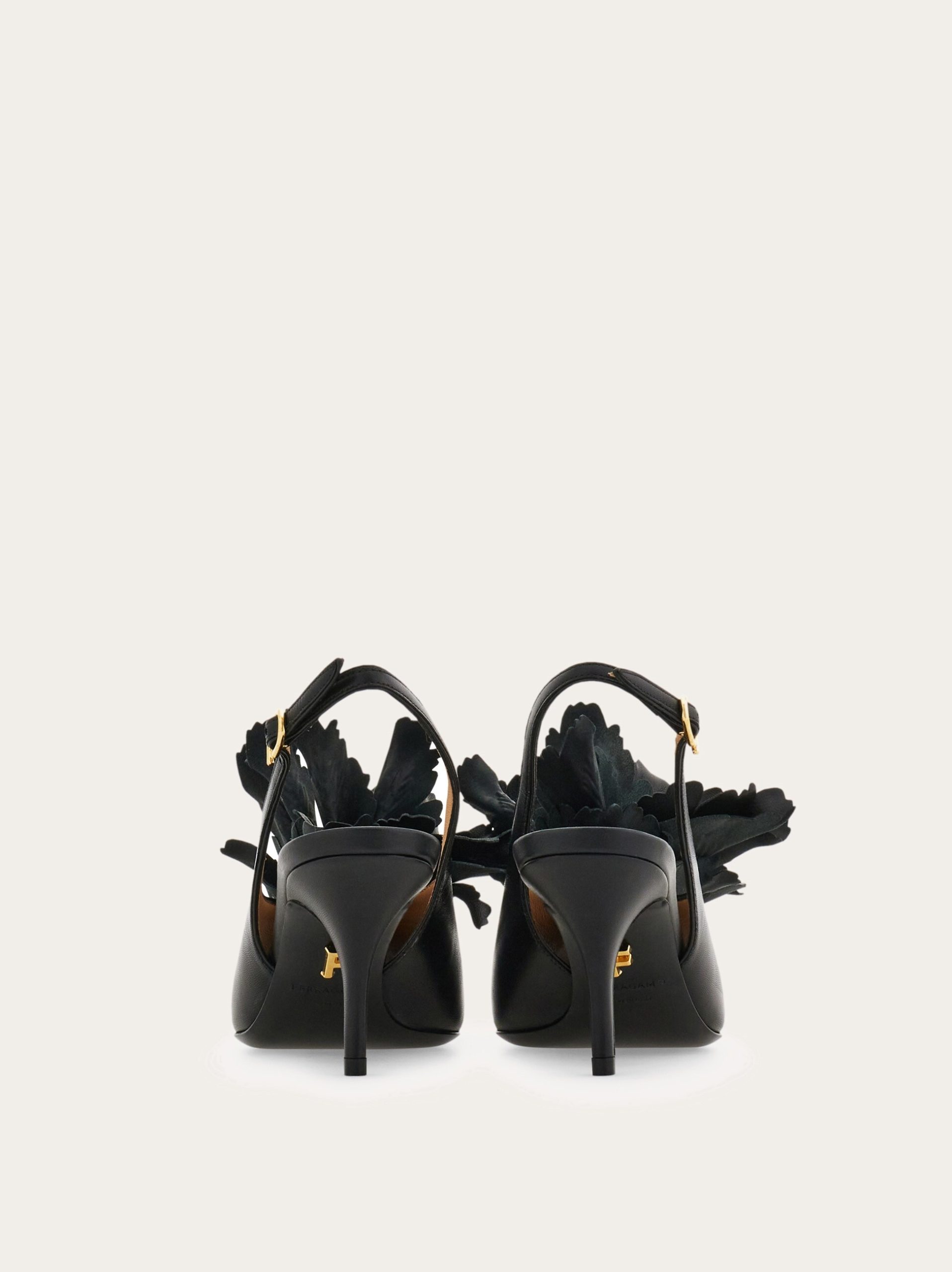 Ferragamo Flower embellished slingback - Image 3